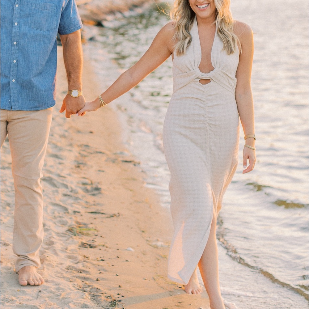 Free People midi halter dress